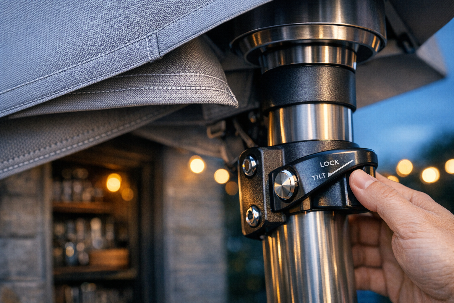 Parasol materialen en bediening