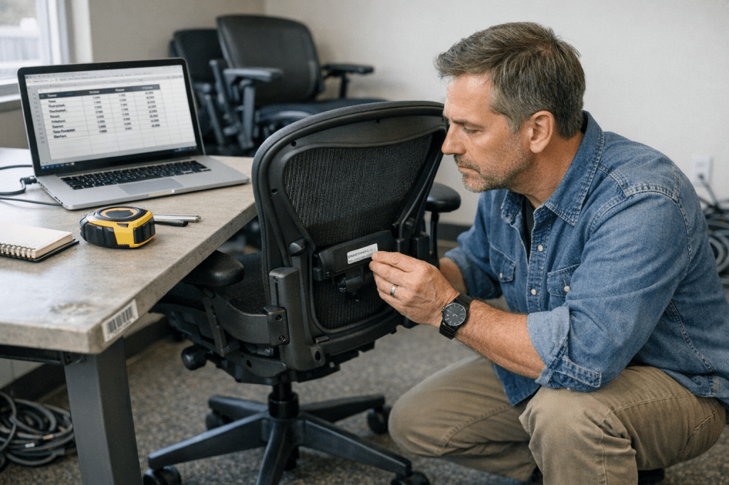 Hoe bepaal je de waarde van je gebruikte kantoormeubilair voordat je een opkoper inschakelt?