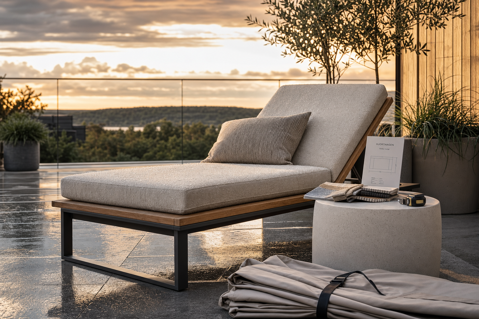 Luxe loungebed voor tuin en terras